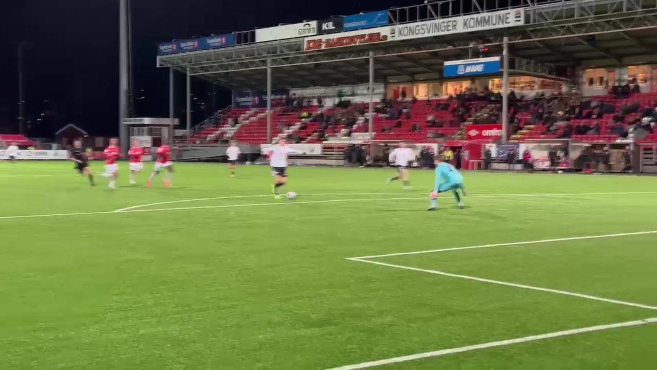Erik Flataker 0-1 mot Kongsvinger (NY)